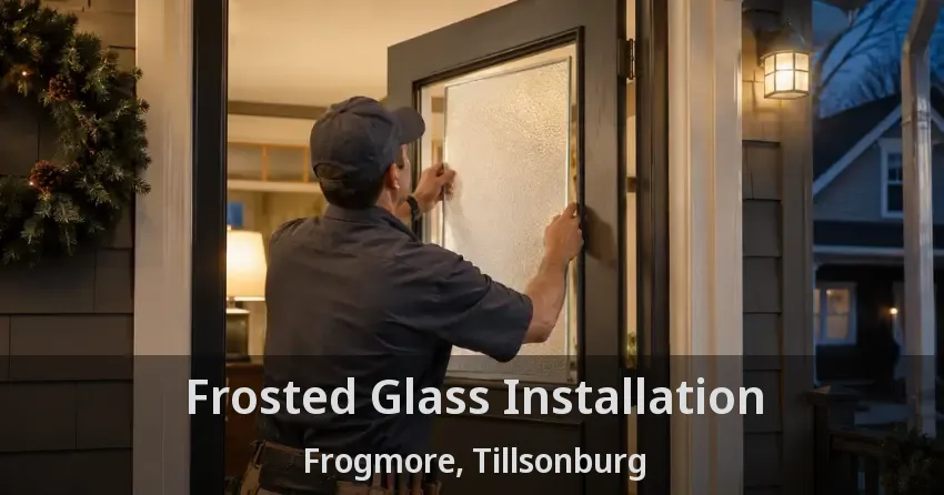 Frosted Glass Installation Frogmore, Tillsonburg - ON