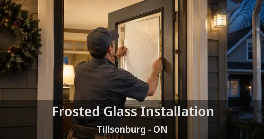 Frosted Glass Installation Tillsonburg - ON