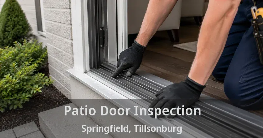 Patio Door Inspection Springfield, Tillsonburg - ON