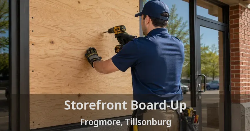 Storefront Board-Up Frogmore, Tillsonburg - ON