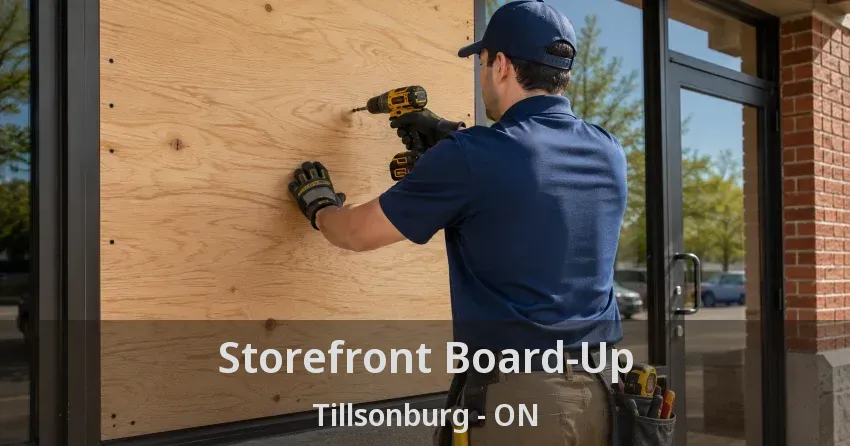 Storefront Board-Up Tillsonburg - ON