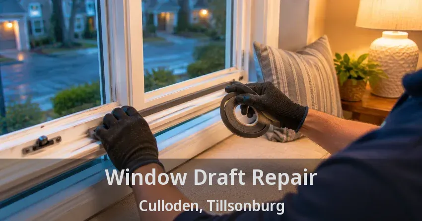 Window Draft Repair Culloden, Tillsonburg - ON
