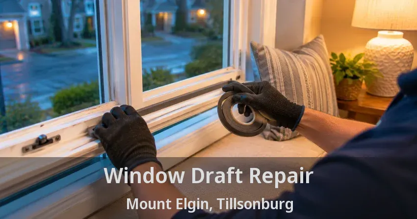 Window Draft Repair Mount Elgin, Tillsonburg - ON