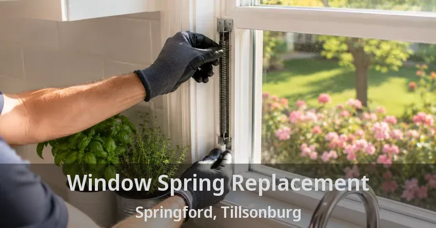 Window Spring Replacement Springford, Tillsonburg - ON