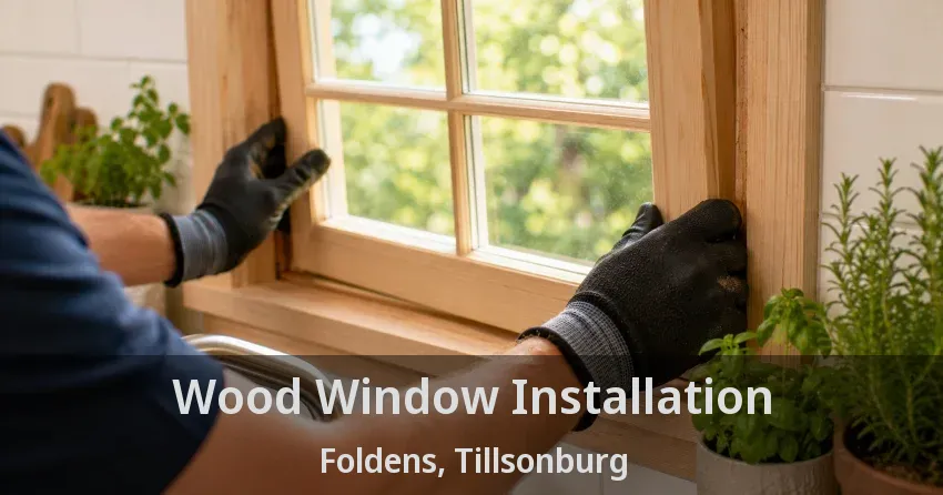 Wood Window Installation Foldens, Tillsonburg - ON