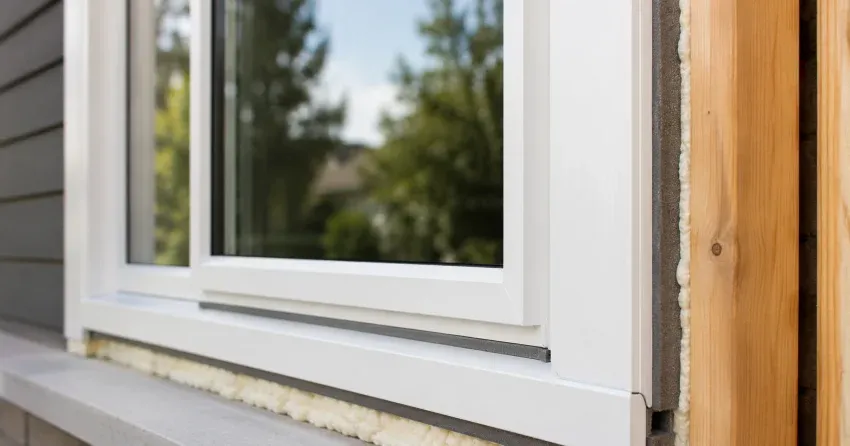 technician installing fiberglass window frame in Verschoyle, Tillsonburg home